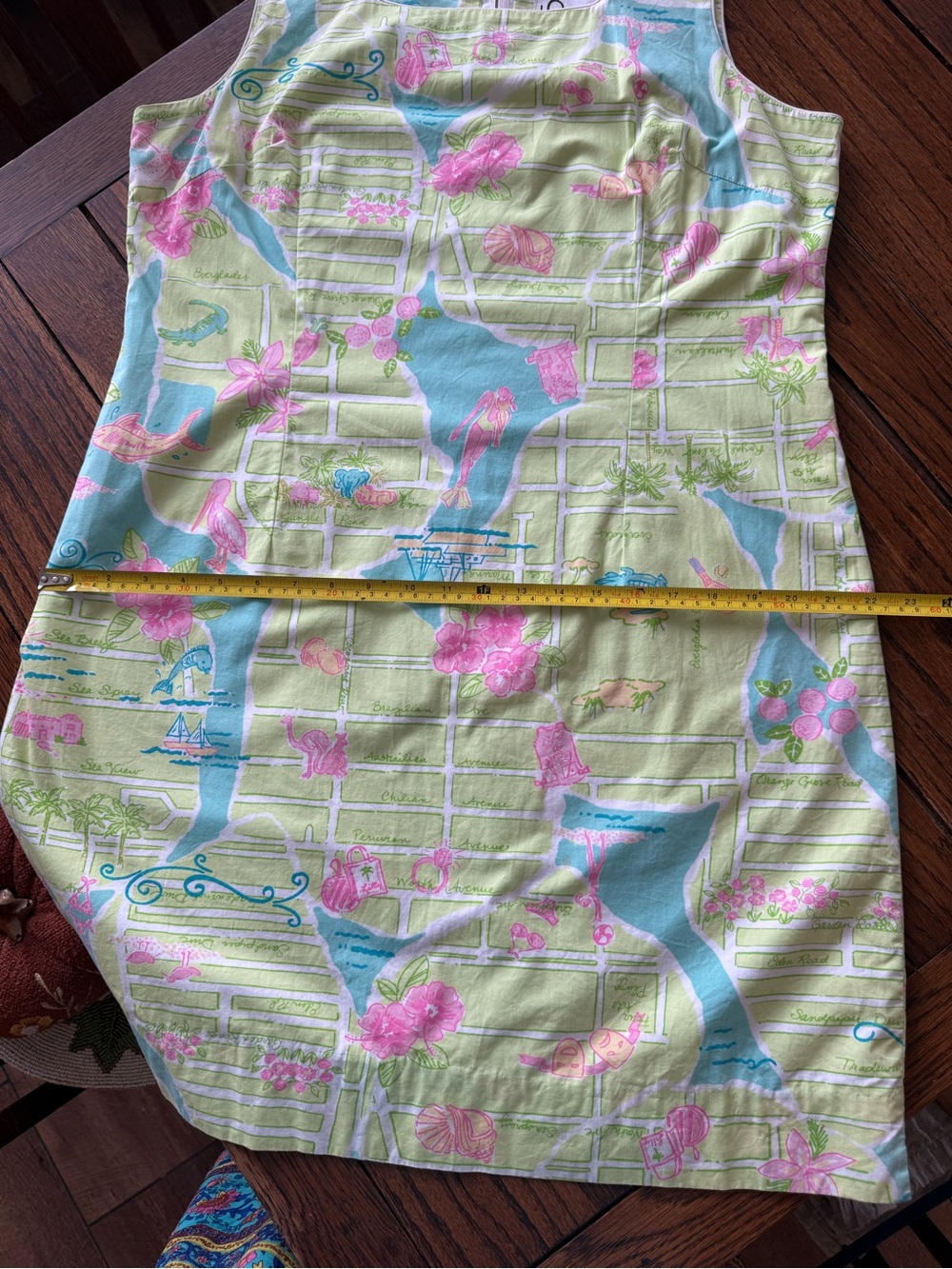 Lilly Pulitzer “ Palm Beach “ Sleeveless Lime Green Shift Dress - Picture 7 of 9